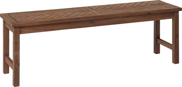 Lake Tana Dark Brown Outdoor Dining  Bench - Thumbnail - Image 1