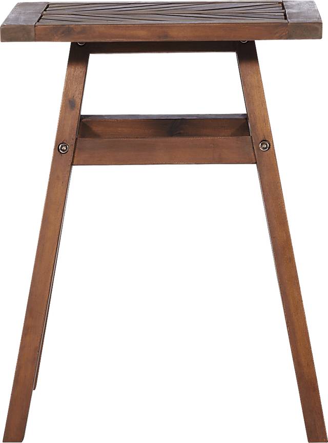 Lake Tana Dark Brown Outdoor End Table - Thumbnail - Image 2