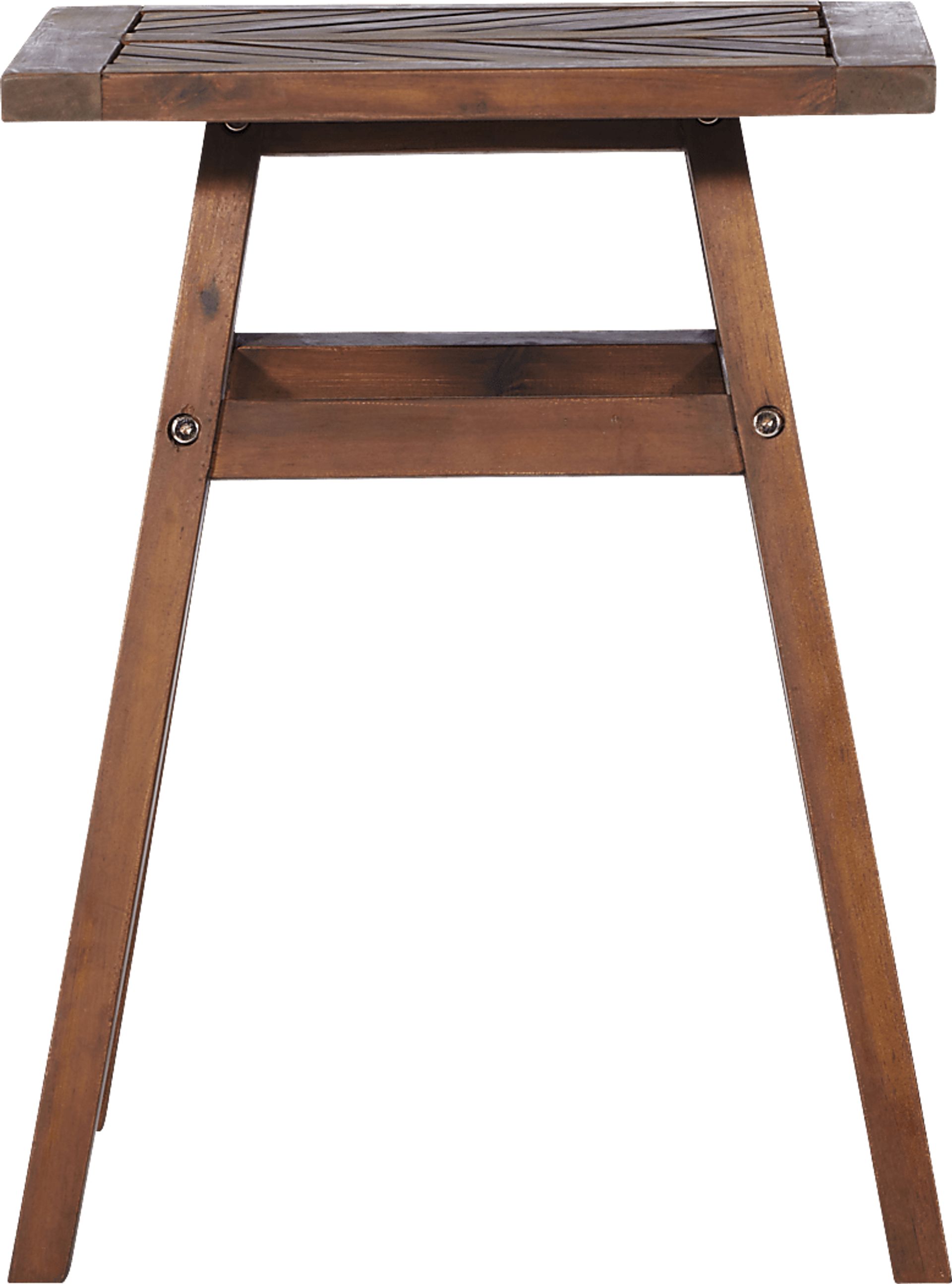 Lake Tana Dark Brown Outdoor End Table - Image 2