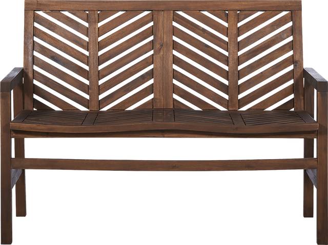 Lake Tana Dark Brown Outdoor Loveseat - Thumbnail - Image 2