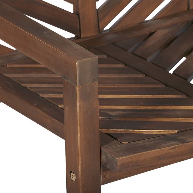 Lake Tana Dark Brown Outdoor Loveseat - Thumbnail - Image 3