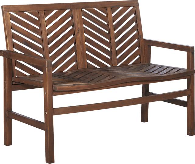 Lake Tana Dark Brown Outdoor Loveseat - Thumbnail - Image 1