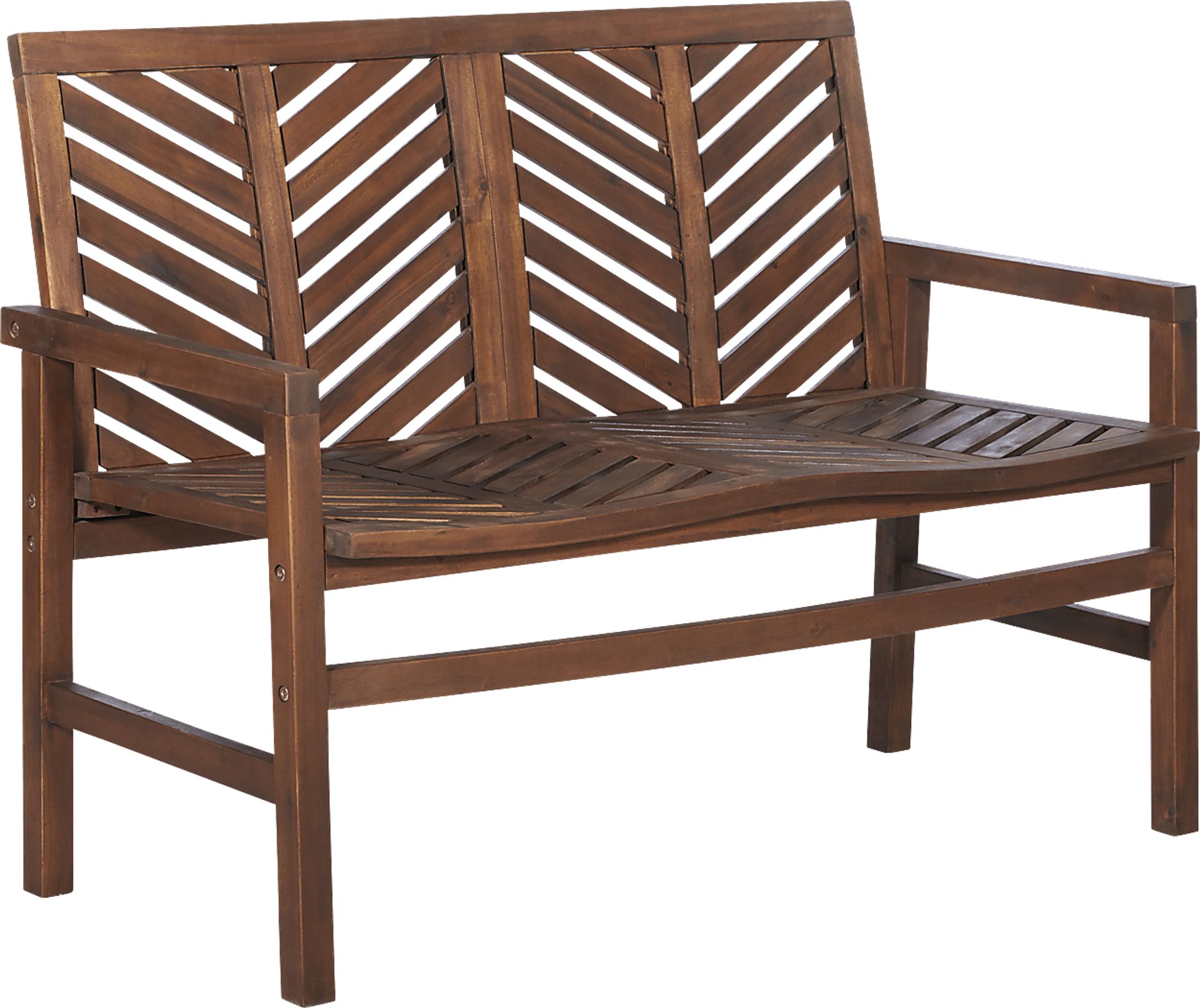 Lake Tana Dark Brown Outdoor Loveseat - Image 1