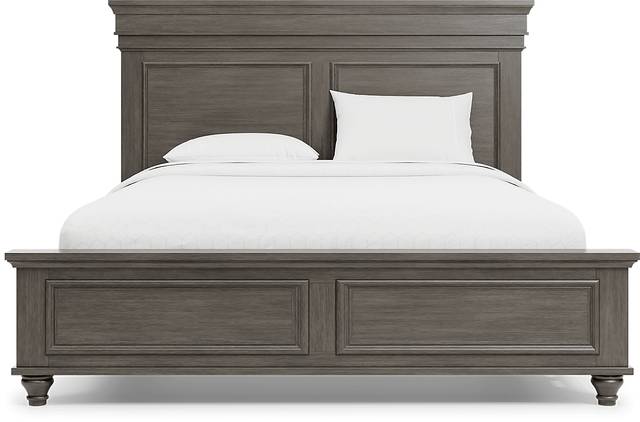 Lake Town Gray 7 Pc King Panel Bedroom - Thumbnail - Image 4