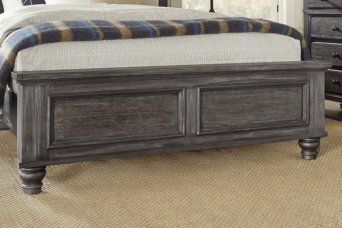 Lake Town Gray 3 Pc Queen Panel Bed