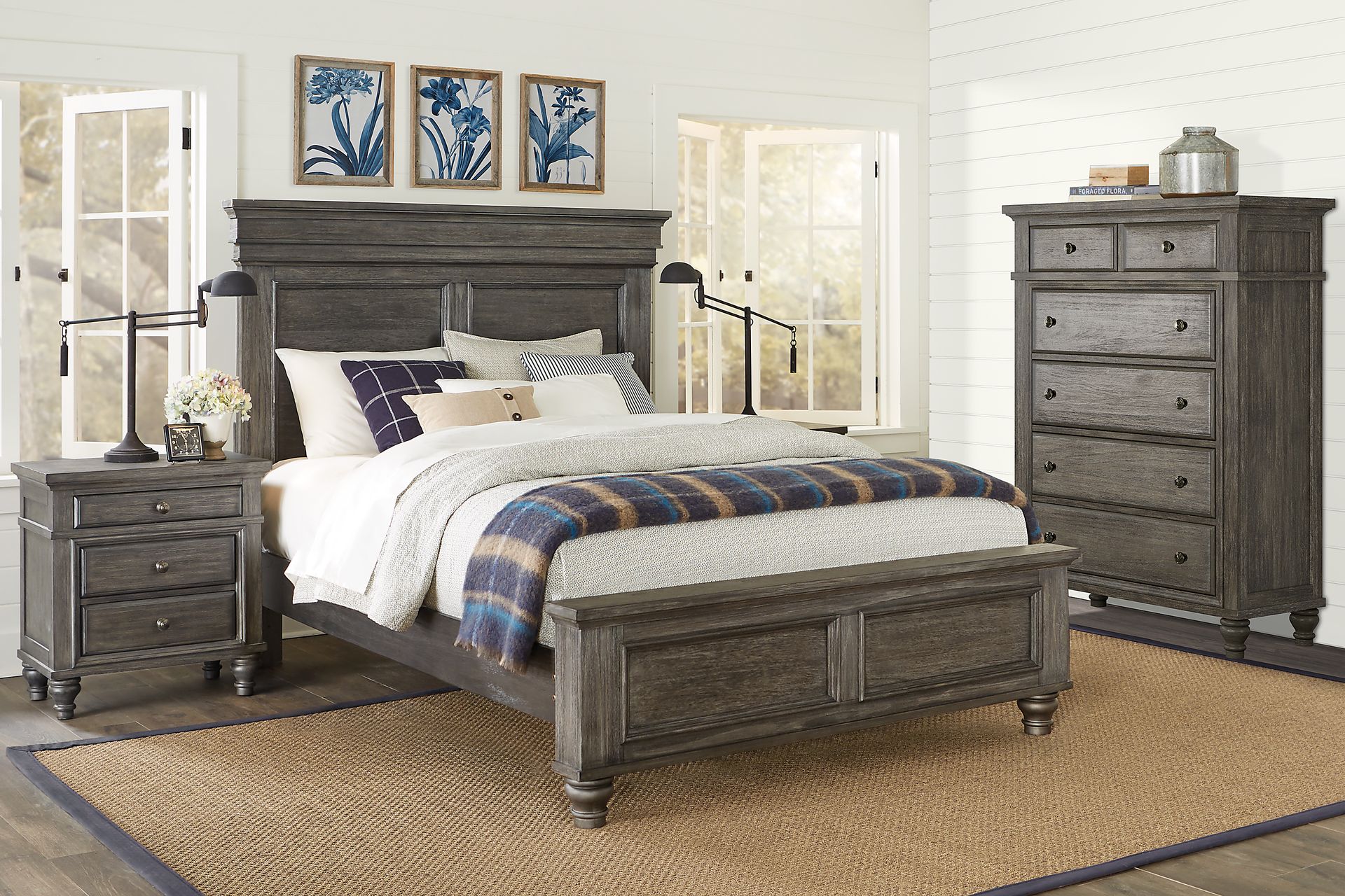 Lake Town Gray Nightstand - Image 2