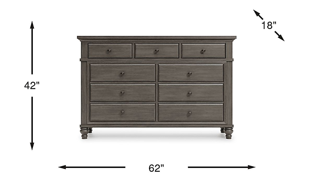 Lake Town Gray Dresser | Rooms to Go