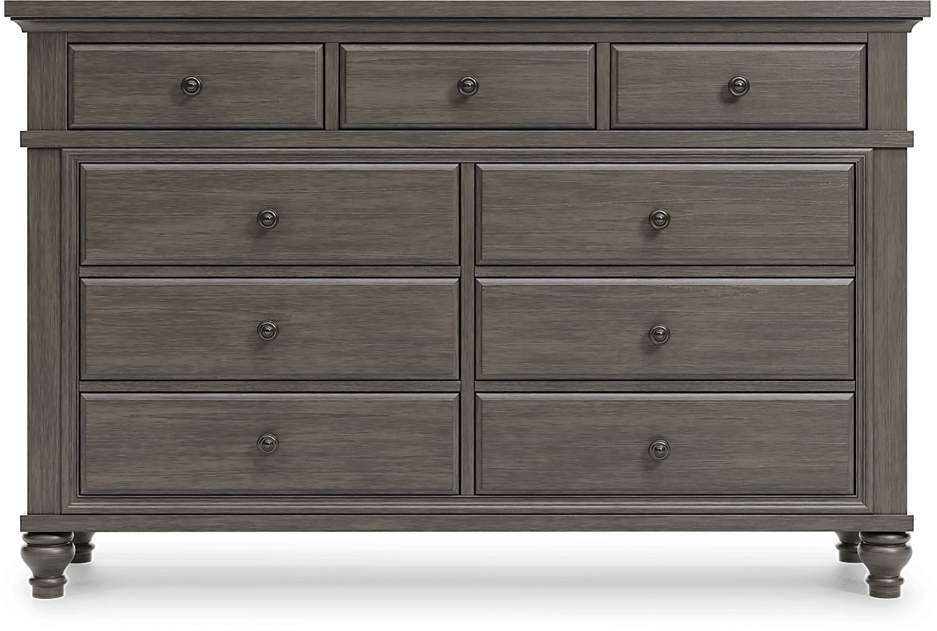 gray dresser
