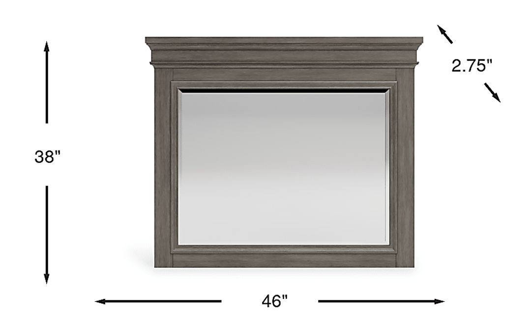 Lake Town Gray Mirror