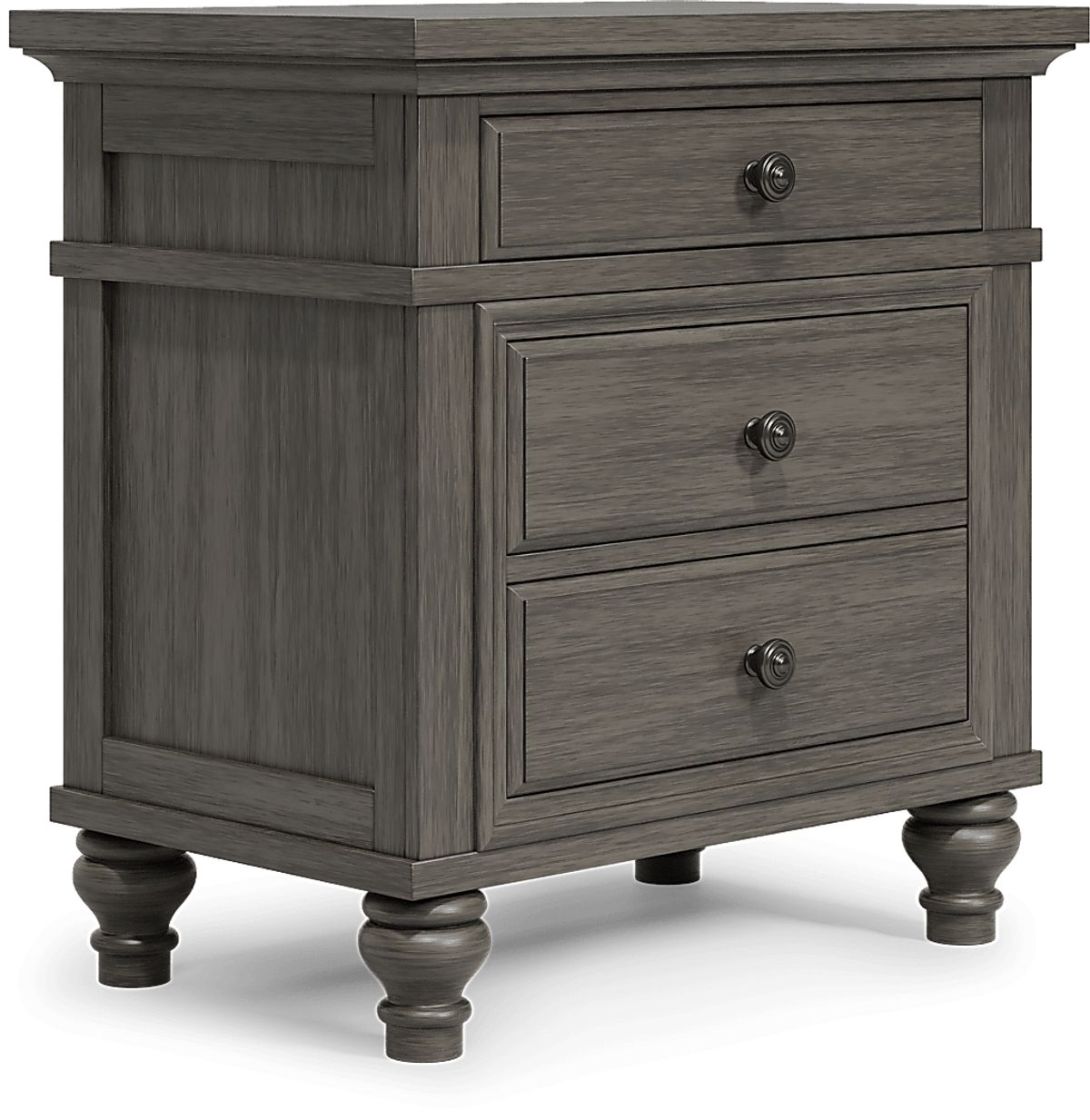 Lake Town 7 Pc Gray King Bedroom Set With Dresser, Mirror 