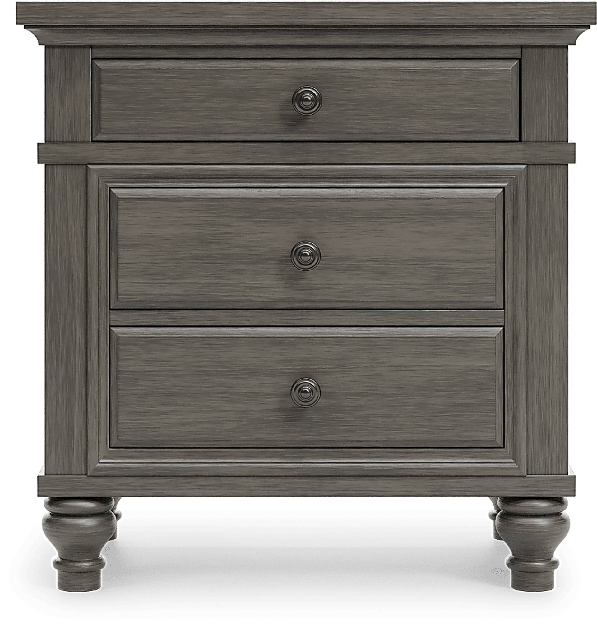gray nightstand