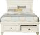 Lake Town Off-White 5 Pc King Panel Bedroom with Storage