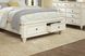 Lake Town Off-White 7 Pc King Panel Bedroom with Storage