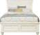 Lake Town Off-White 3 Pc Queen Panel Bed