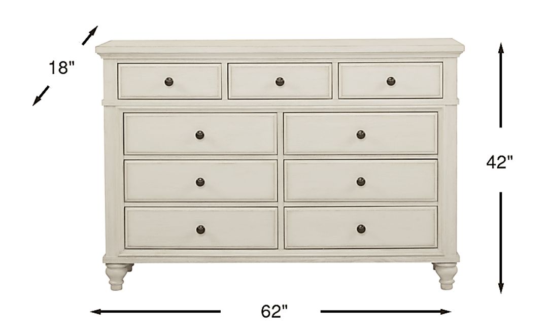 Lake Town Off-White Dresser