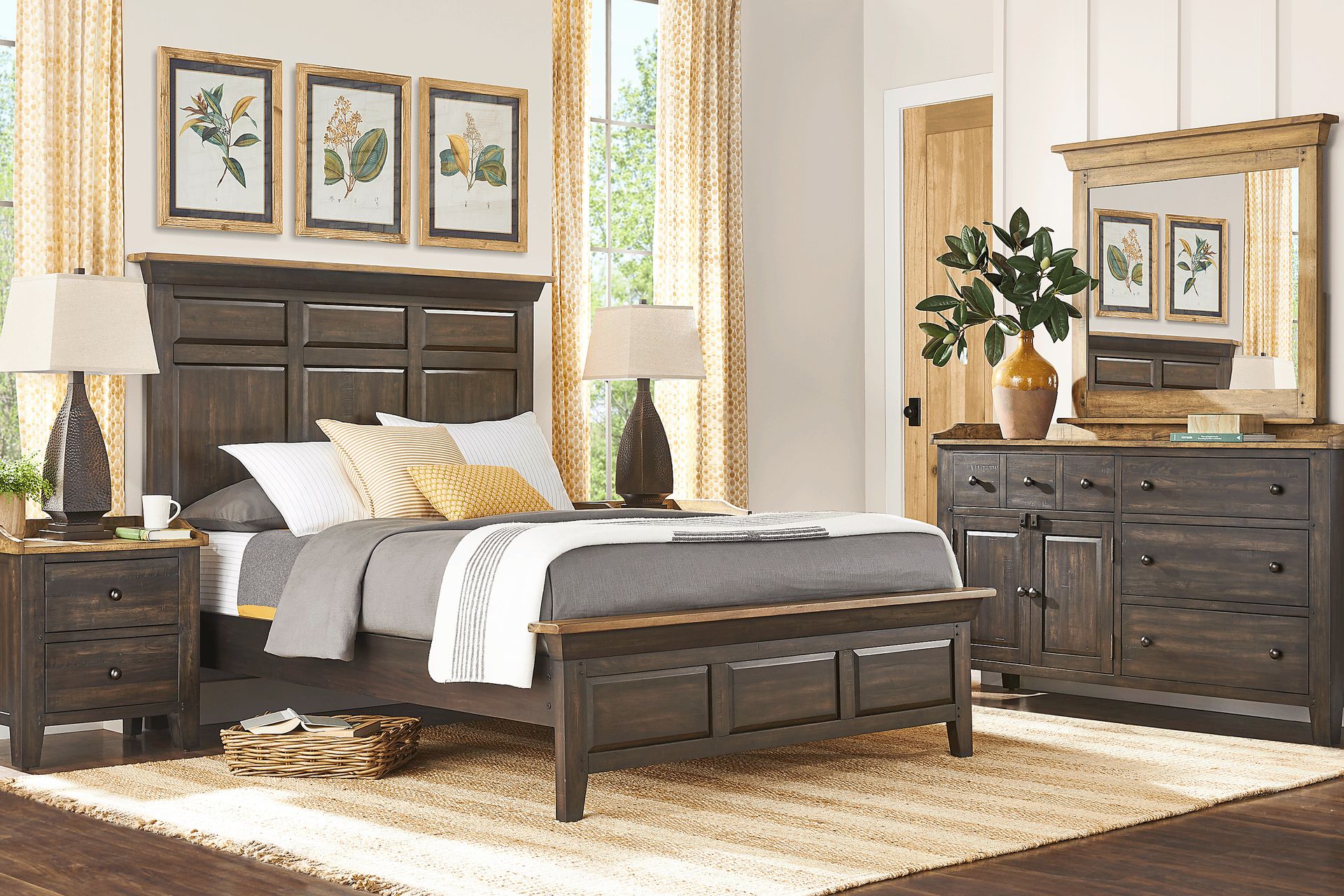 Lake View Brown 7 Pc King Bedroom - Image 1