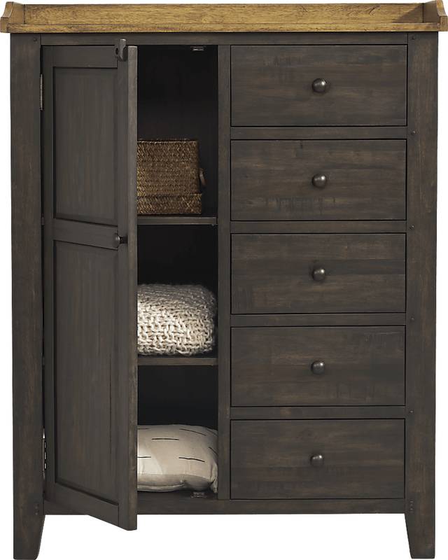 Lake View Brown Door Chest - Thumbnail - Image 2