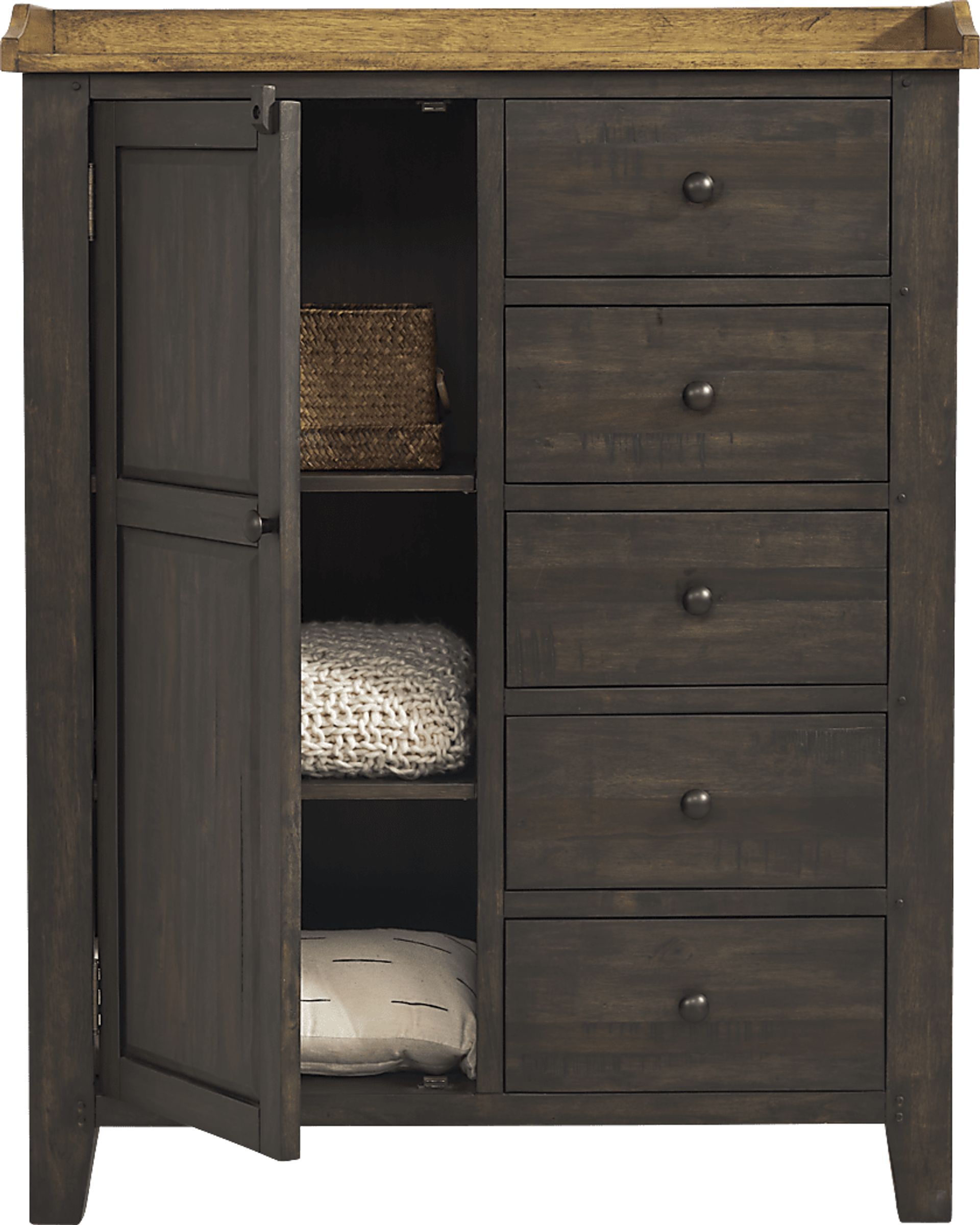 Lake View Brown Door Chest - Image 2