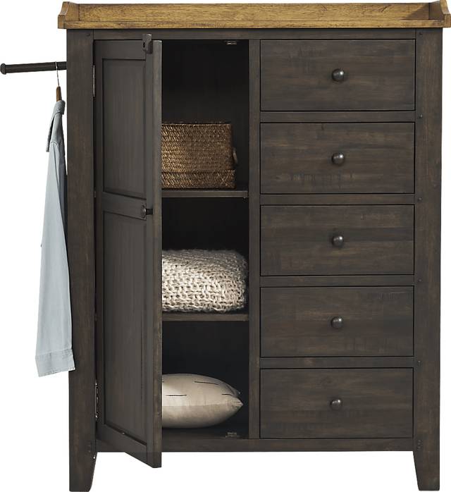 Lake View Brown Door Chest - Thumbnail - Image 3