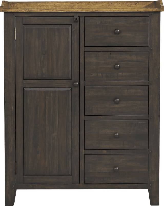 Lake View Brown Door Chest - Thumbnail - Image 1