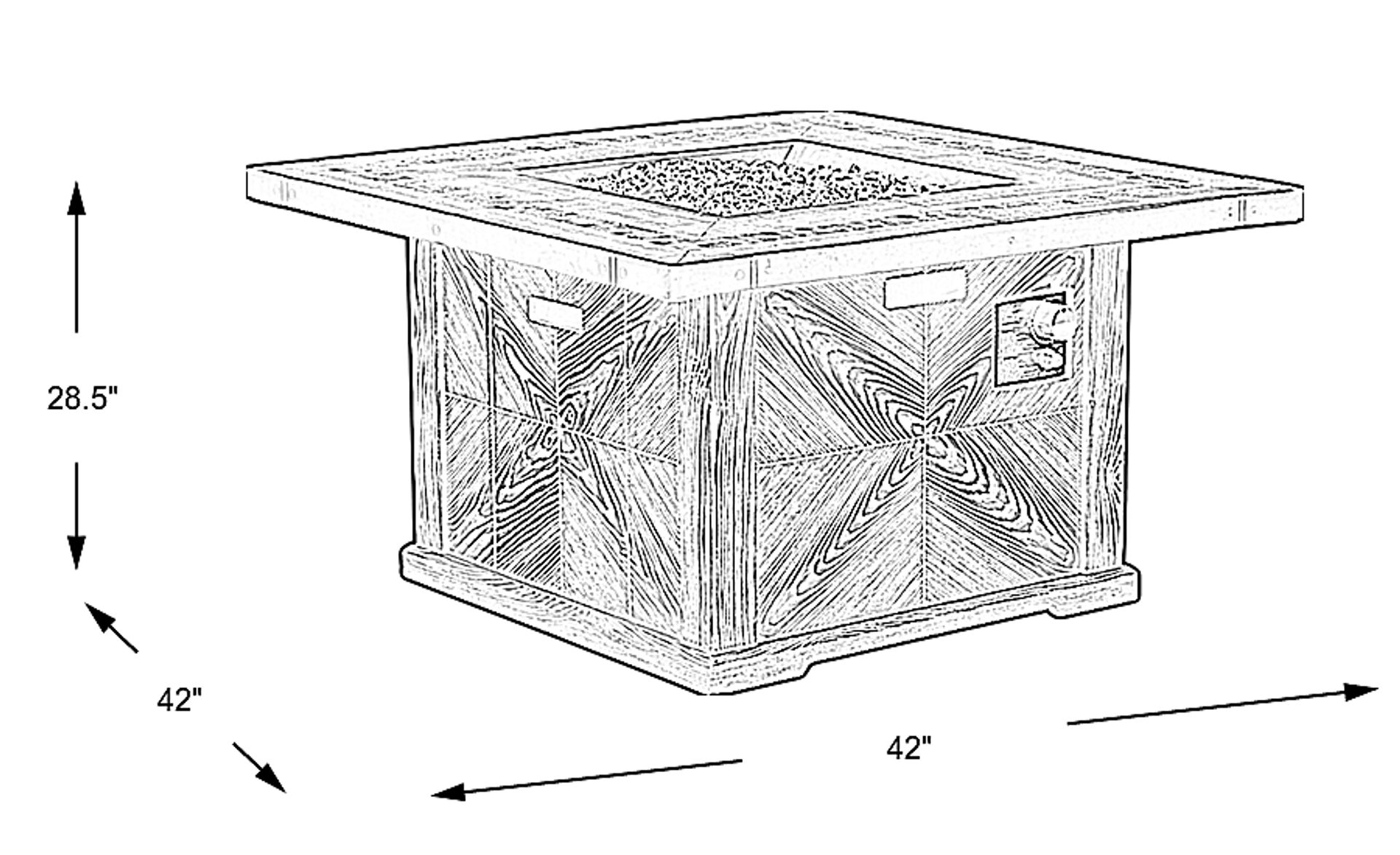 Dimension Image. Please refer to the Dimension Tab on this page for dimension details.