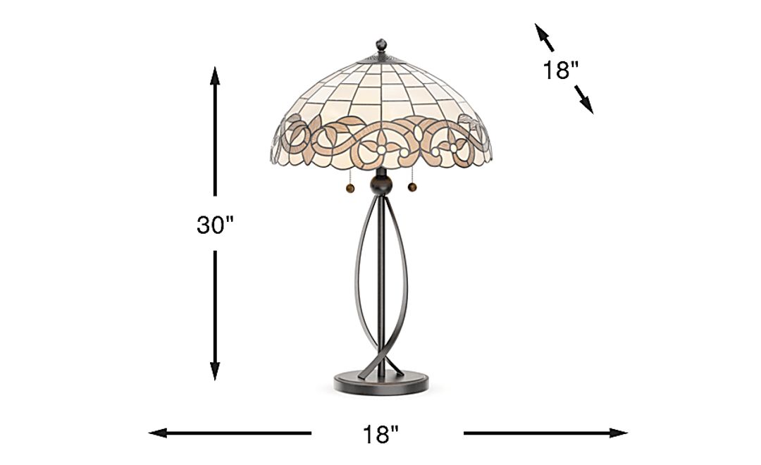 Lakeaire Lane Bronze Tiffany Table Lamp