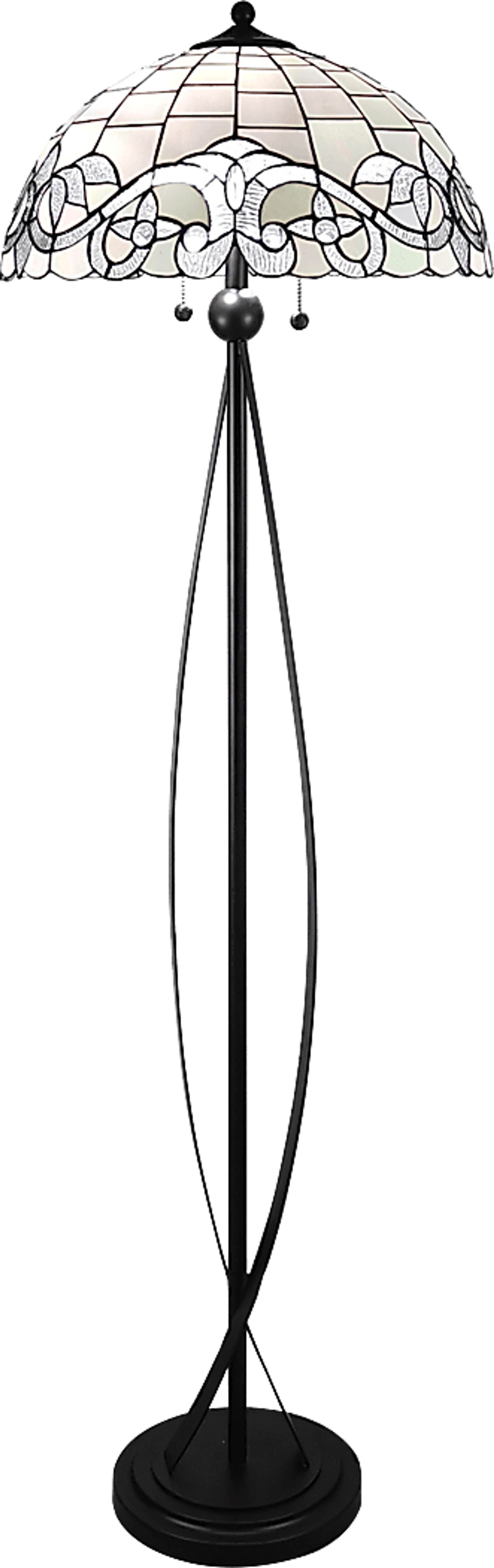 Lakeaire Lane Silver Tiffany Floor Lamp - Image 1