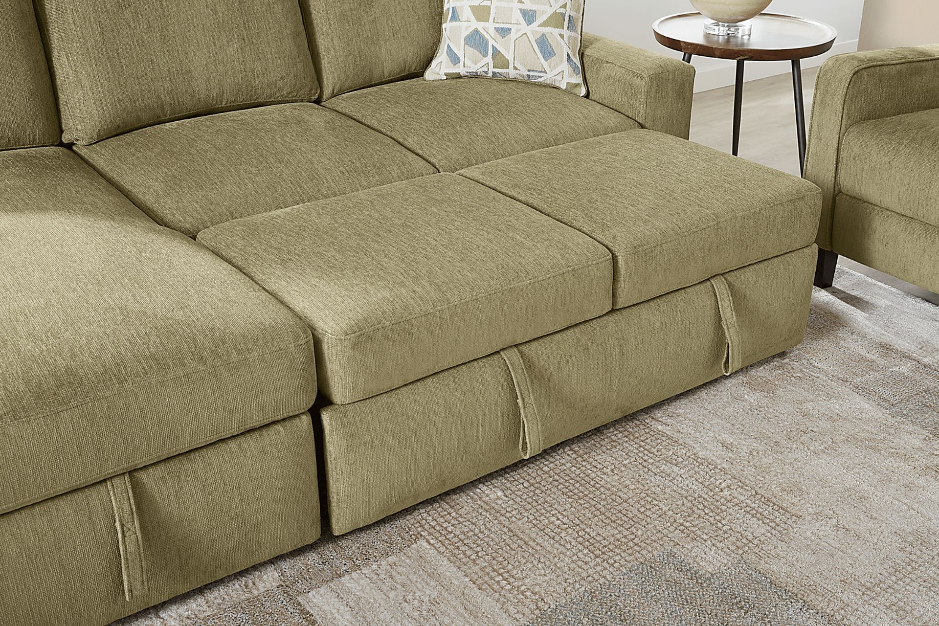 Laken Sage 3 Pc Sleeper Sectional Living Rooms - Image 4