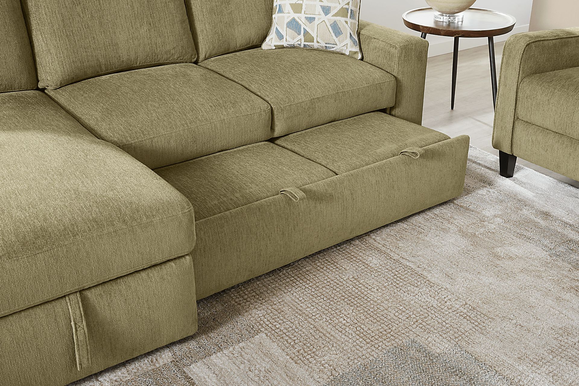 Laken Sage 3 Pc Sleeper Sectional Living Rooms - Image 6