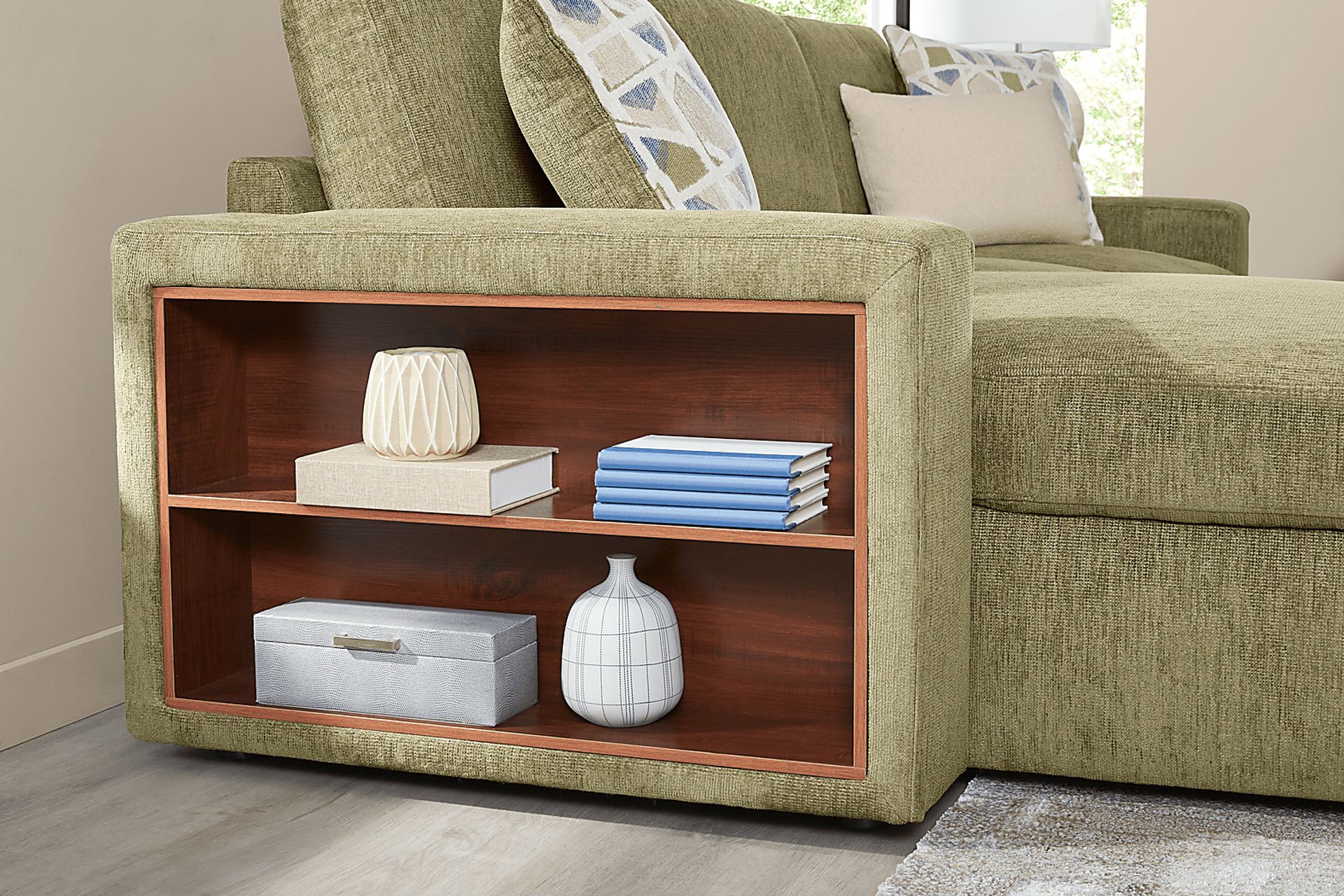 Laken Sage 3 Pc Sleeper Sectional Living Rooms - Image 9