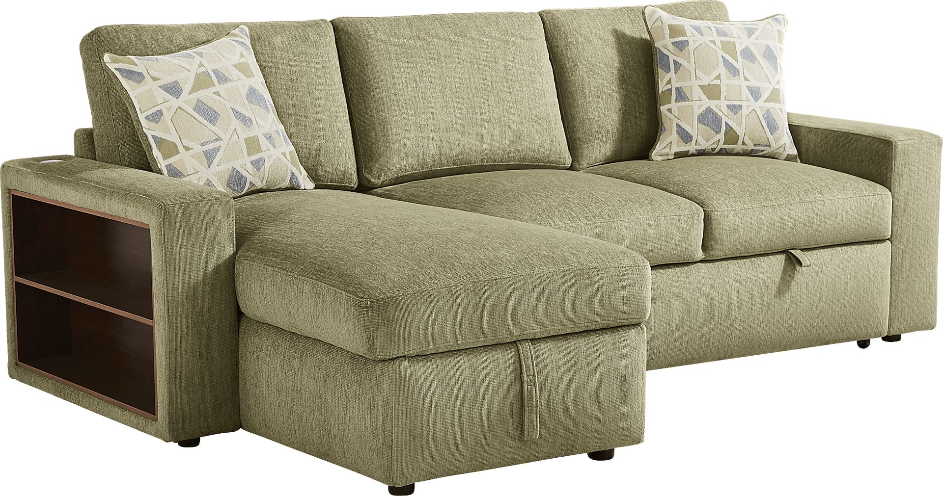 Laken Sage 3 Pc Sleeper Sectional Living Rooms - Image 2