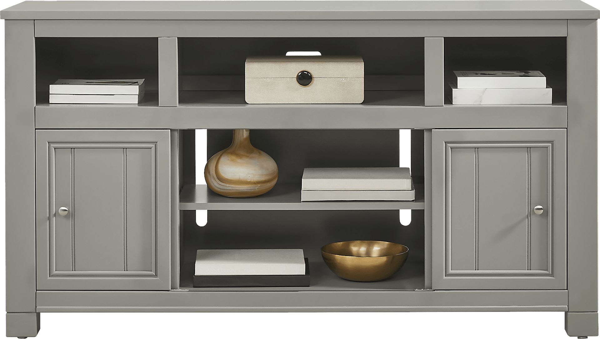 Lakeside Cottage Gray 64 In. Console - Image 4