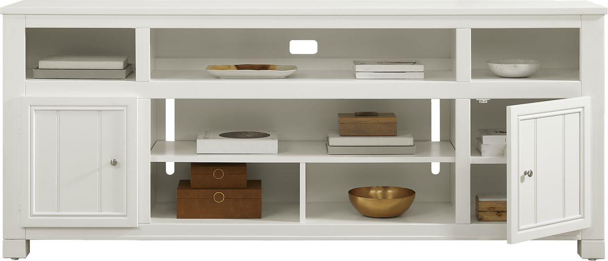 Lakeside Cottage White Console | Rooms to Go