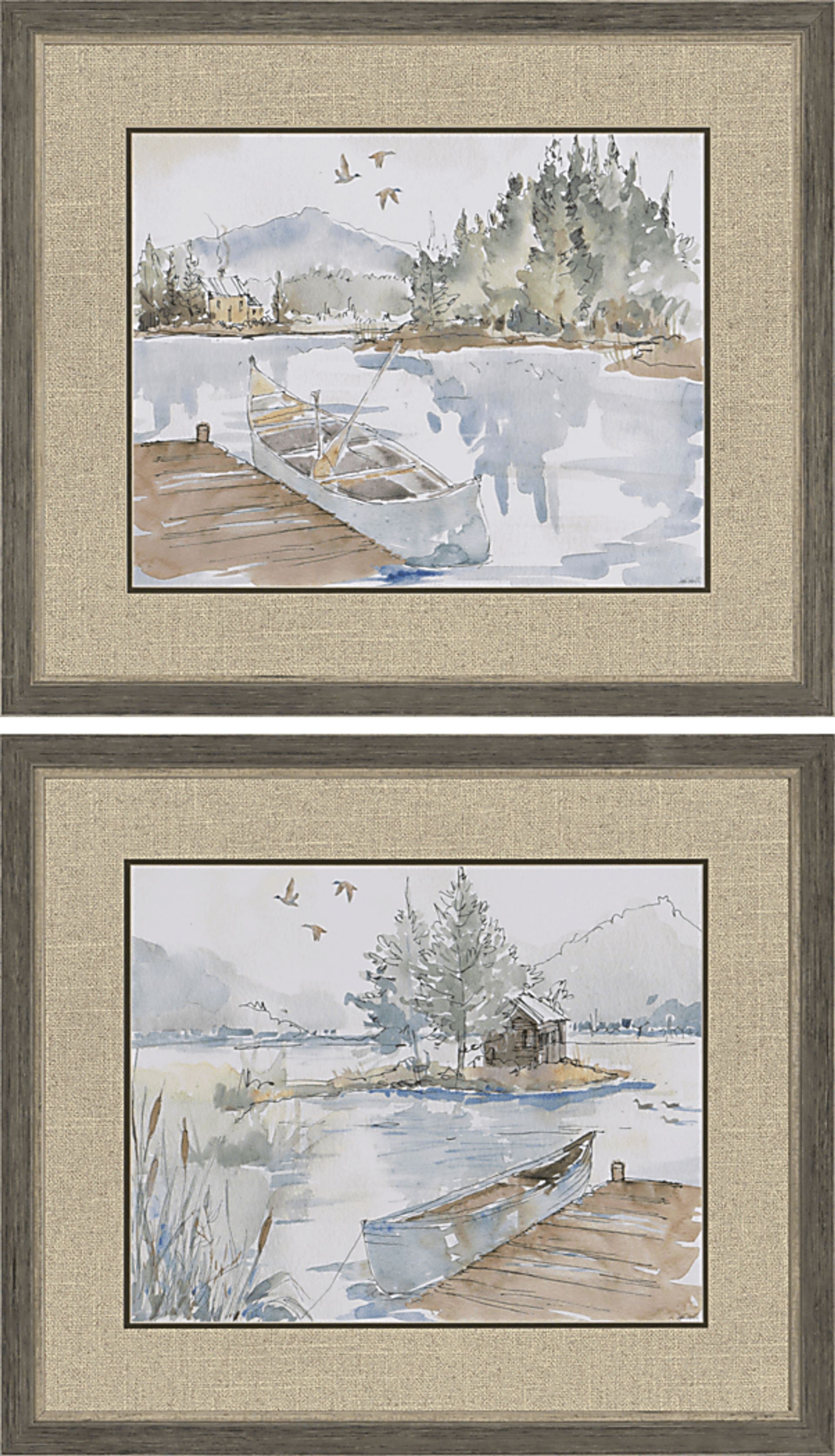 Lakeside Retreat Set of 2 Artwork - Image 1