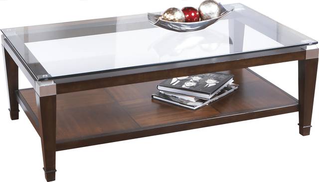 Laketon Walnut Cocktail Table - Thumbnail - Image 1