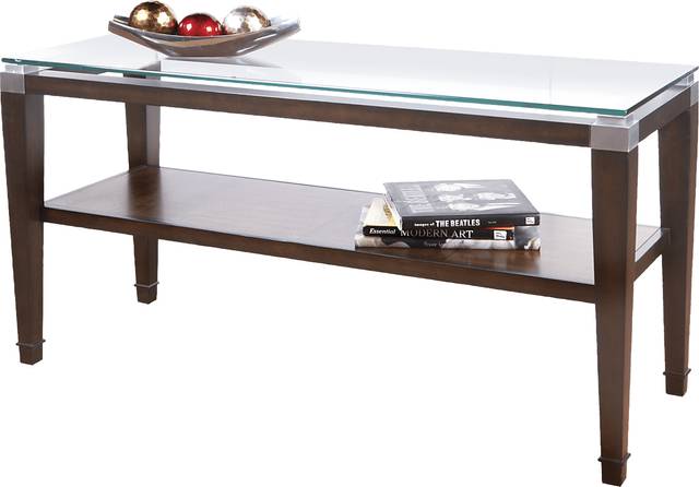 Laketon Walnut Sofa Table - Thumbnail - Image 1