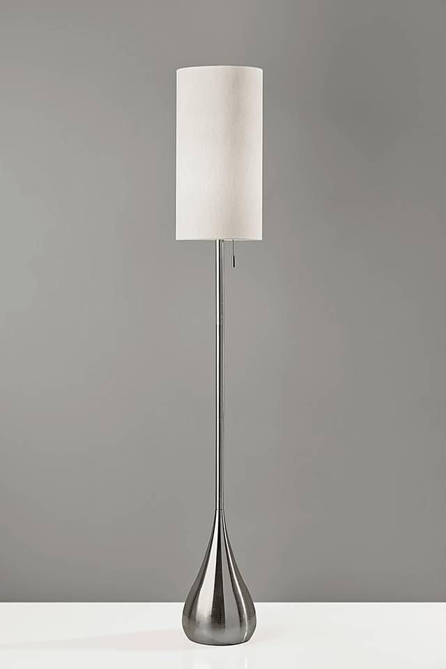 Lakeview Court Brushed Steel Floor Lamp - Thumbnail - Image 2