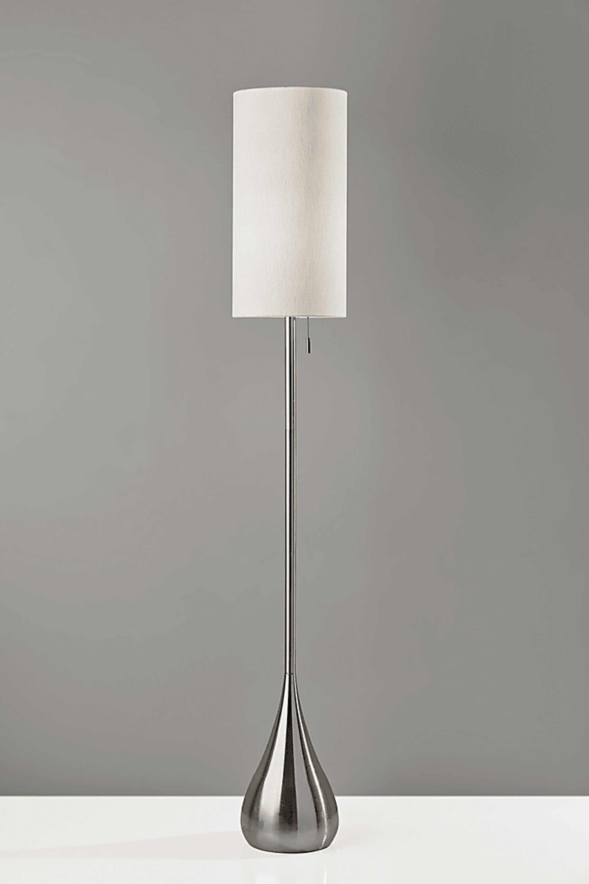 Lakeview Court Brushed Steel Floor Lamp - Image 2