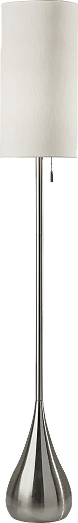 Lakeview Court Steel Gray Floor Lamp Rooms To Go   Lakeview Court Brushed Steel Floor Lamp 90250831 Image Item