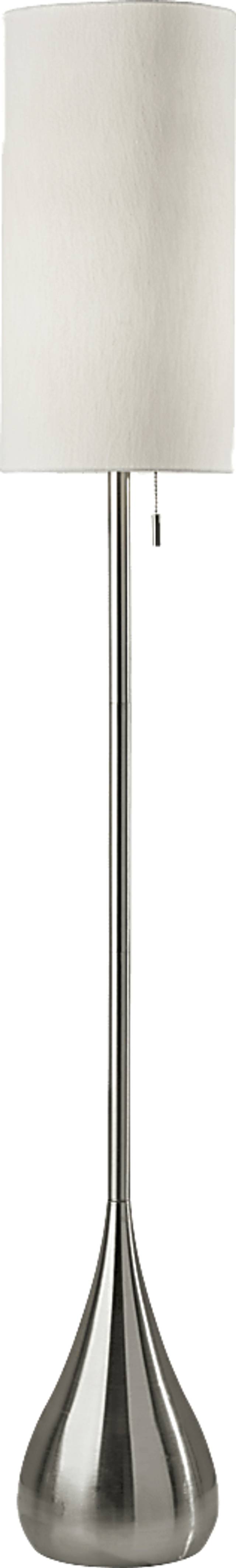 Lakeview Court Brushed Steel Floor Lamp - Thumbnail - Image 1