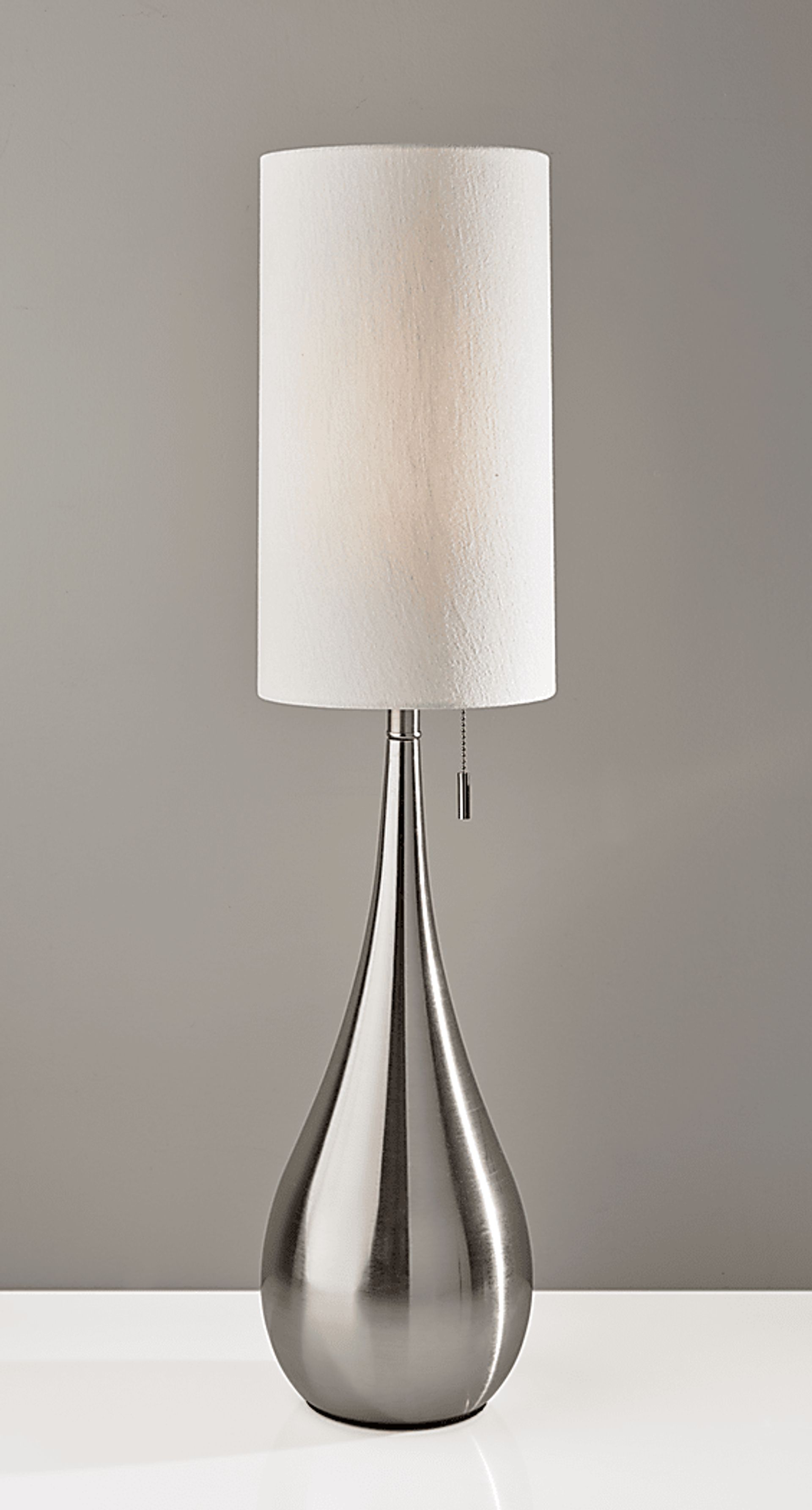 Lakeview Court Brushed Steel Lamp - Image 2