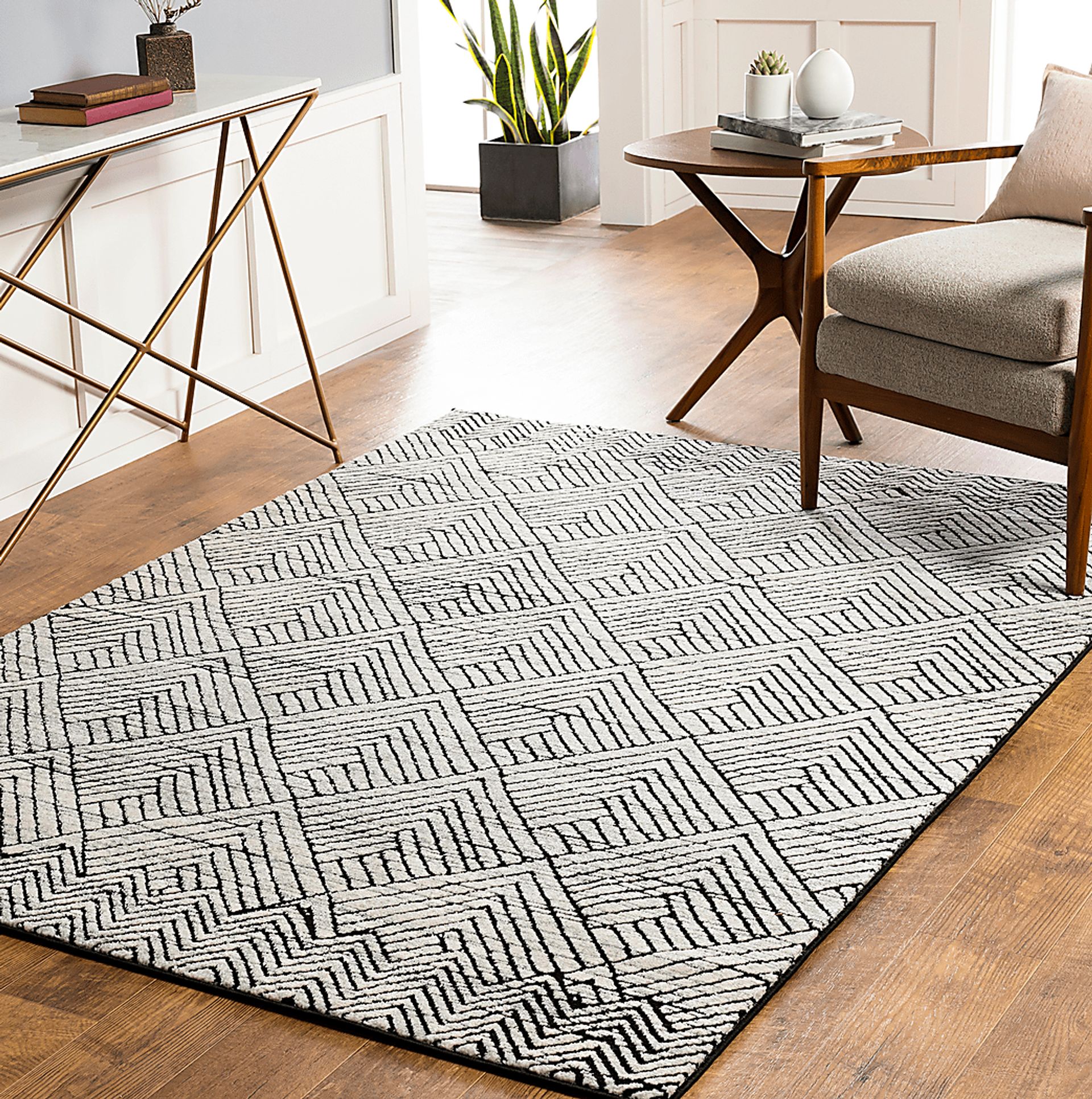 Lakima Ivory 5'3 x 7'3 Rug - Image 8
