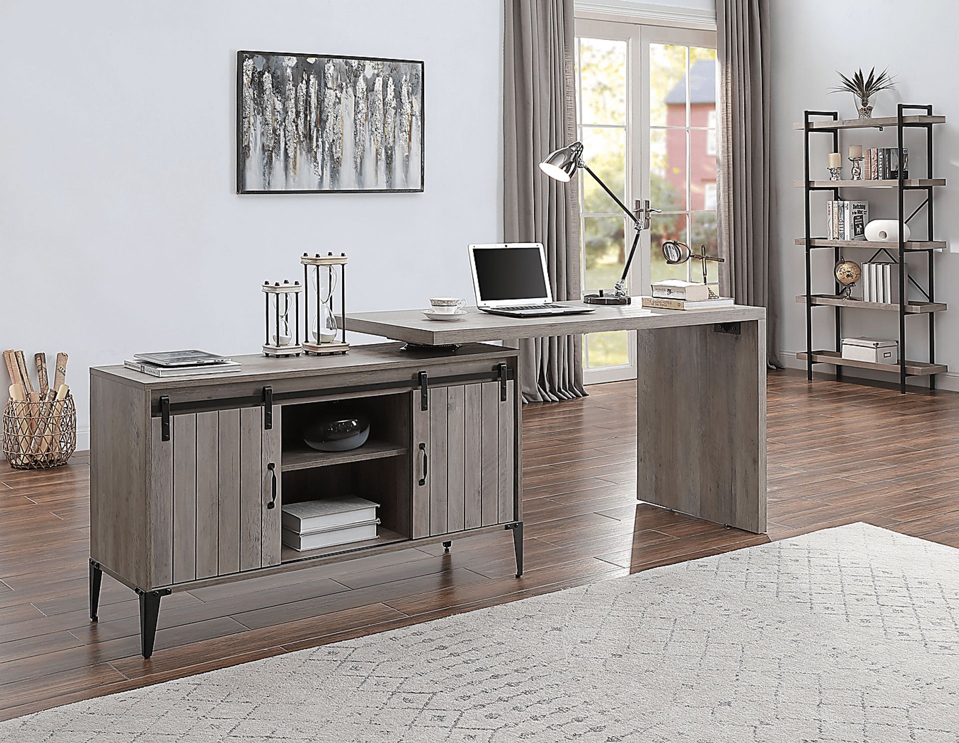 Lakwani Gray Desk - Image 9