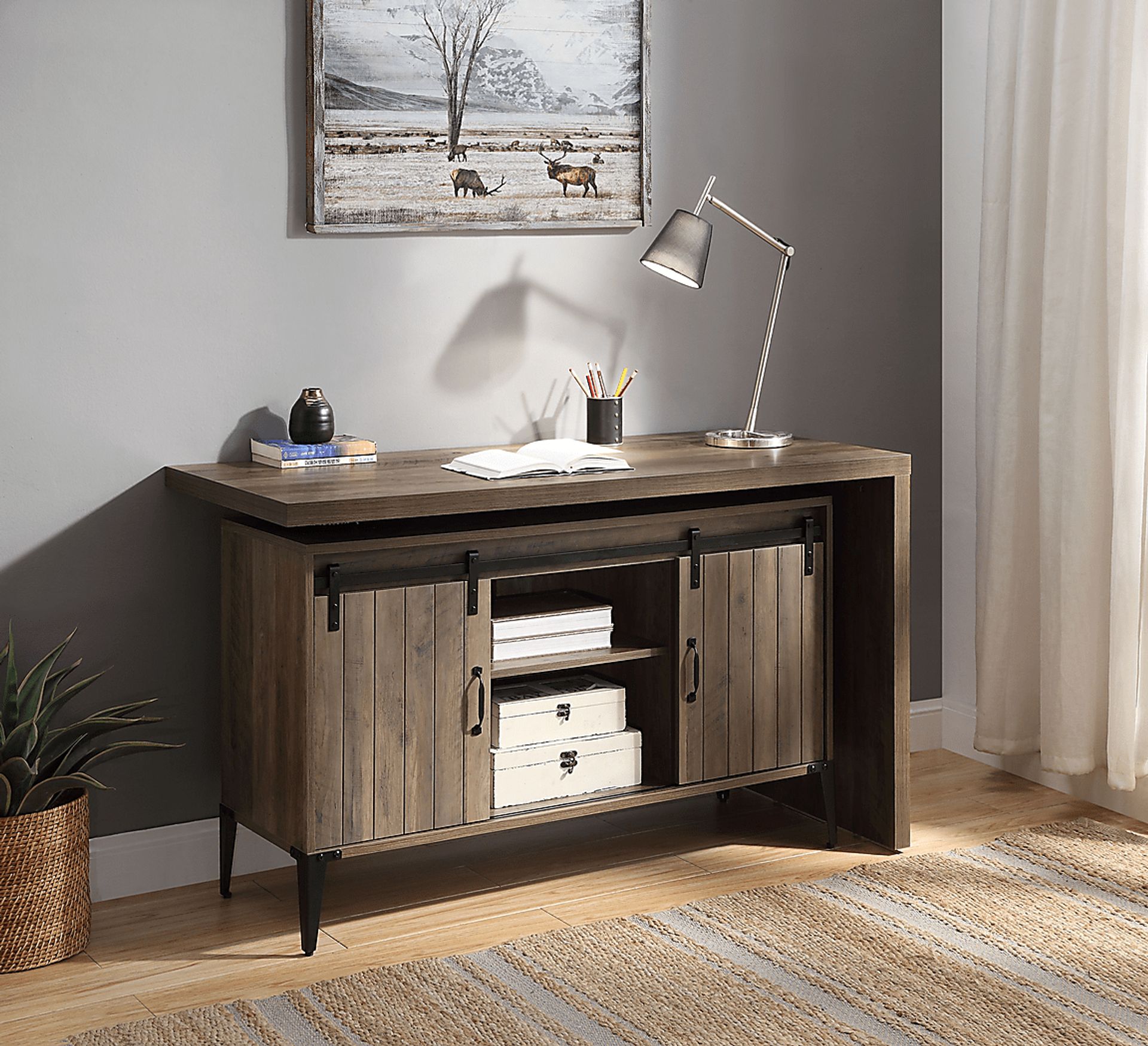 Lakwani I Brown Desk - Image 7