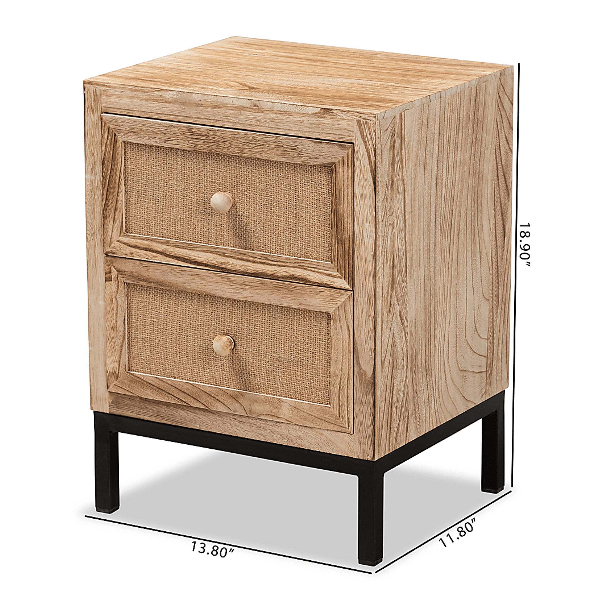 Lalane Brown Small Nightstand - Image 8