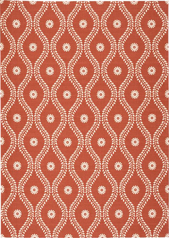 Lalitha Rust 8' x 11' Indoor/Outdoor Rug - Thumbnail - Image 1
