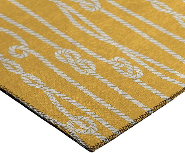 Lamanto Yellow 5' x 8' Rug - Thumbnail - Image 3