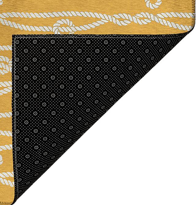 Lamanto Yellow 5' x 8' Rug - Thumbnail - Image 4