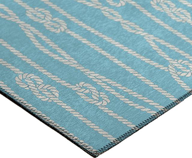 Lamanto Blue 3' x 5' Rug - Thumbnail - Image 3