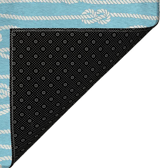 Lamanto Blue 3' x 5' Rug - Thumbnail - Image 4